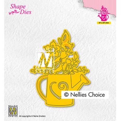 Nellie's Choice Shape Die - Wateringcan With Flowers